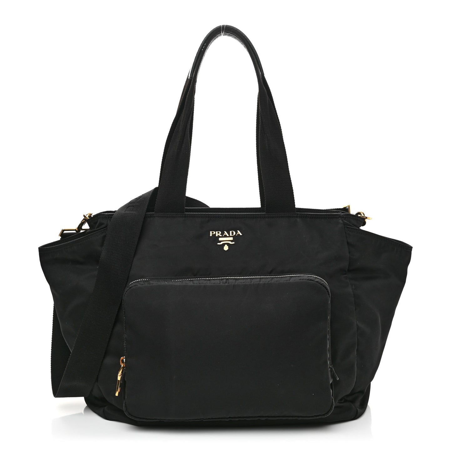 Nylon Vela Baby Bag Black