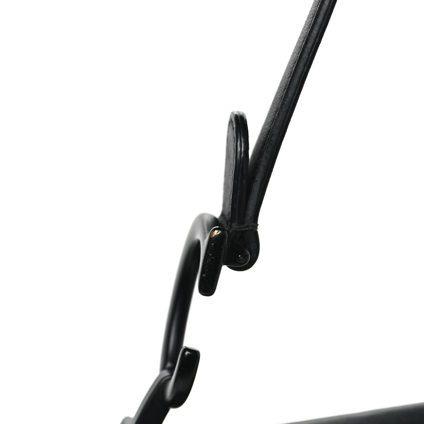 Ultra Matte Calfskin Saddle Bag Black