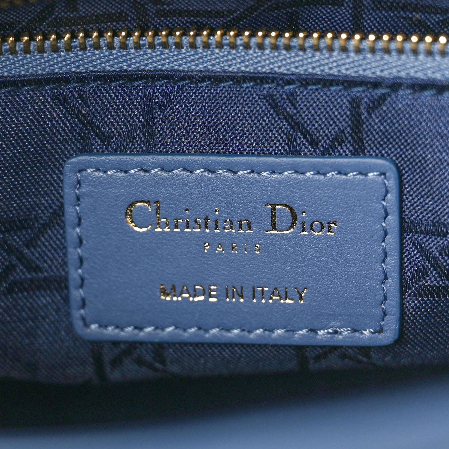 Christian Dior Lambskin Cannage Small My ABCDior Lady Dior Denim Blue 6 of 10