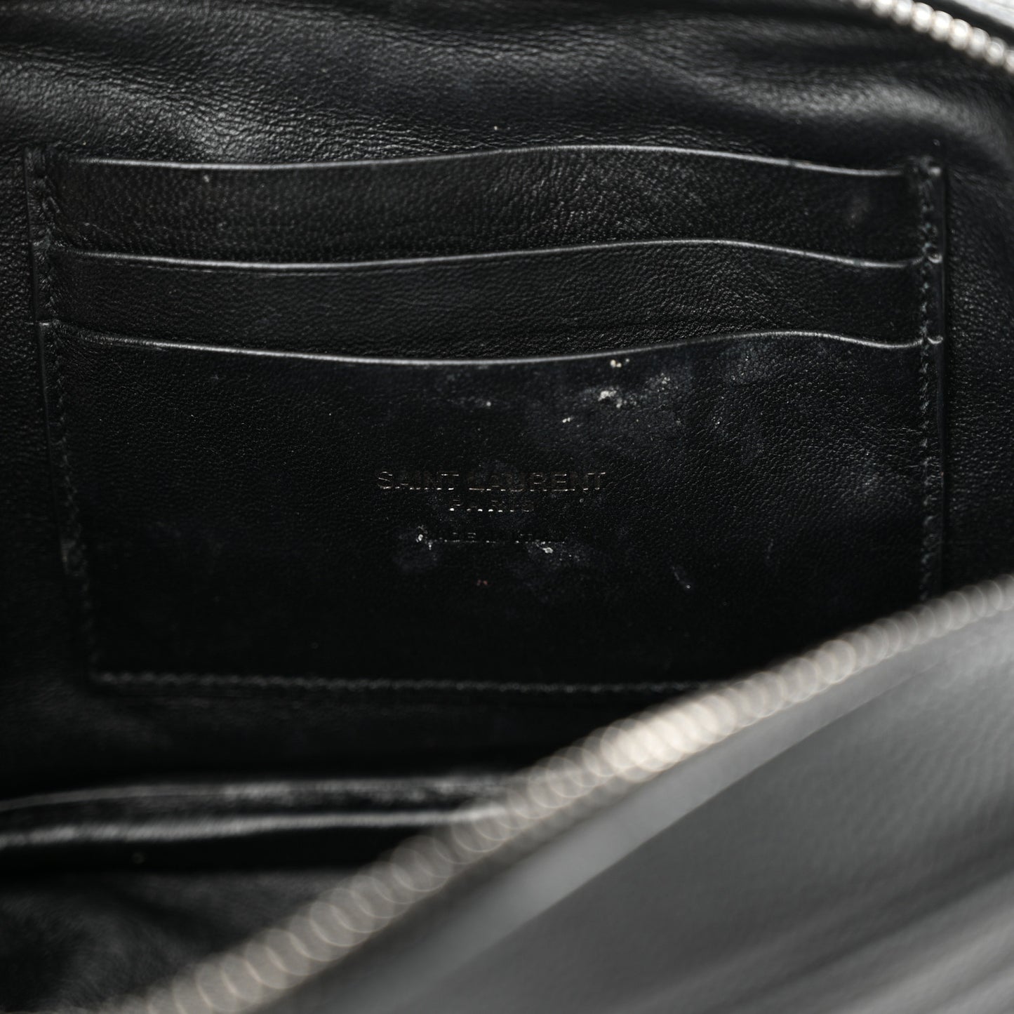 Grain De Poudre Matelasse Monochrome Monogram Mini Lou Camera Bag Black