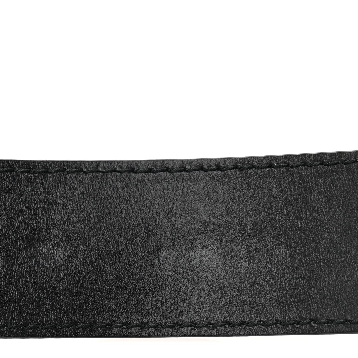 Calfskin D Fence Saddle Bag Adjustable Shoulder Strap Black