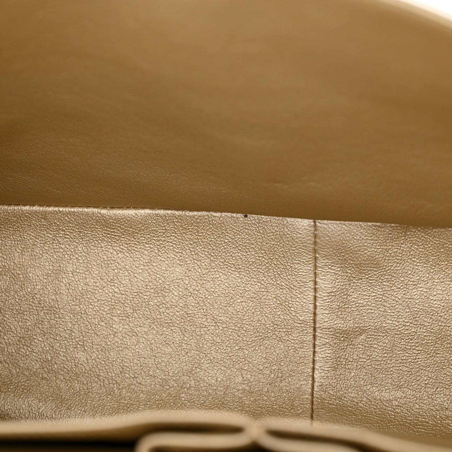 Metallic Lambskin Quilted Jumbo Double Flap Silver