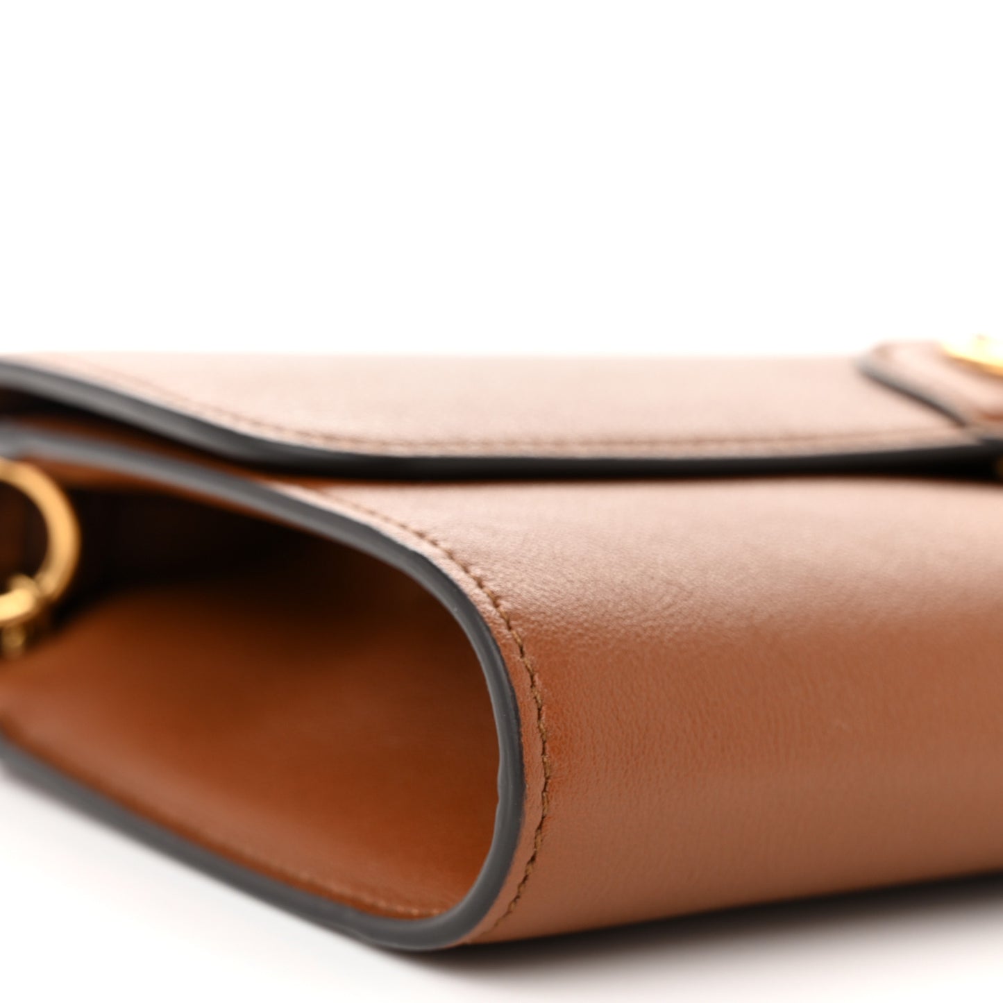 Wonka Grain Calfskin Mini Diana Bamboo Top Handle Shoulder Bag Cuir