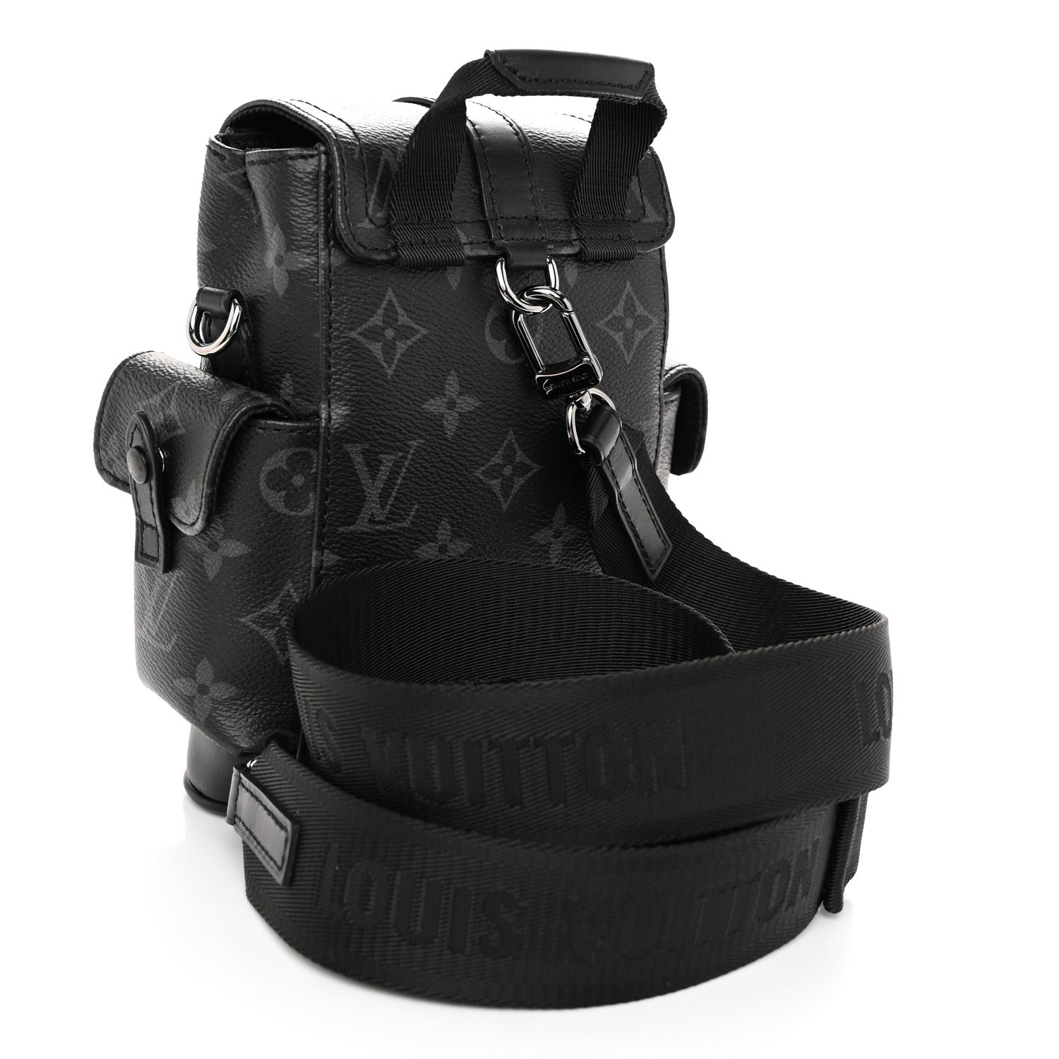 Louis Vuitton Monogram Eclipse Nano Christopher Backpack Black 3 of 9