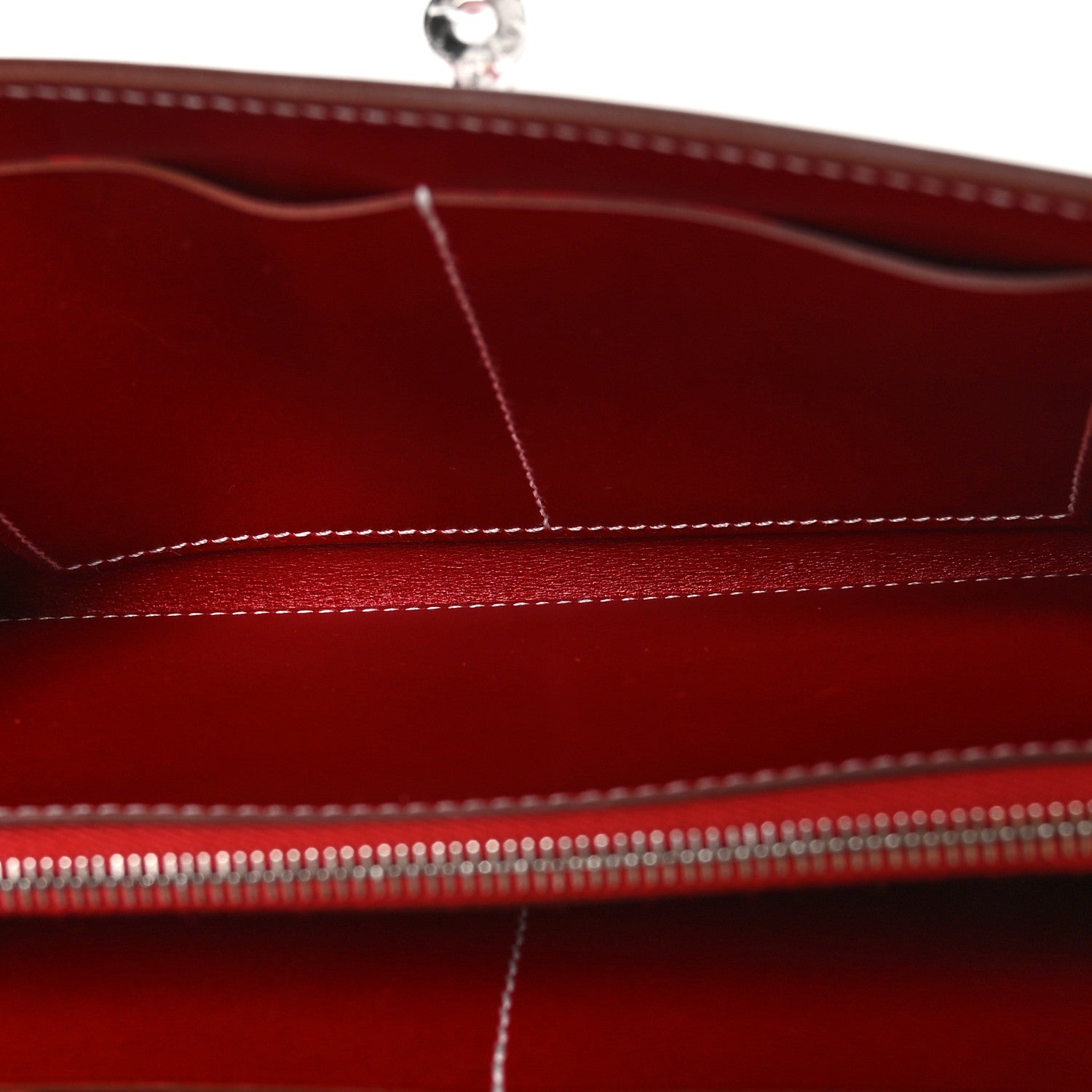 Hermes Box Kelly Wallet To Go Rouge Piment 6 of 13