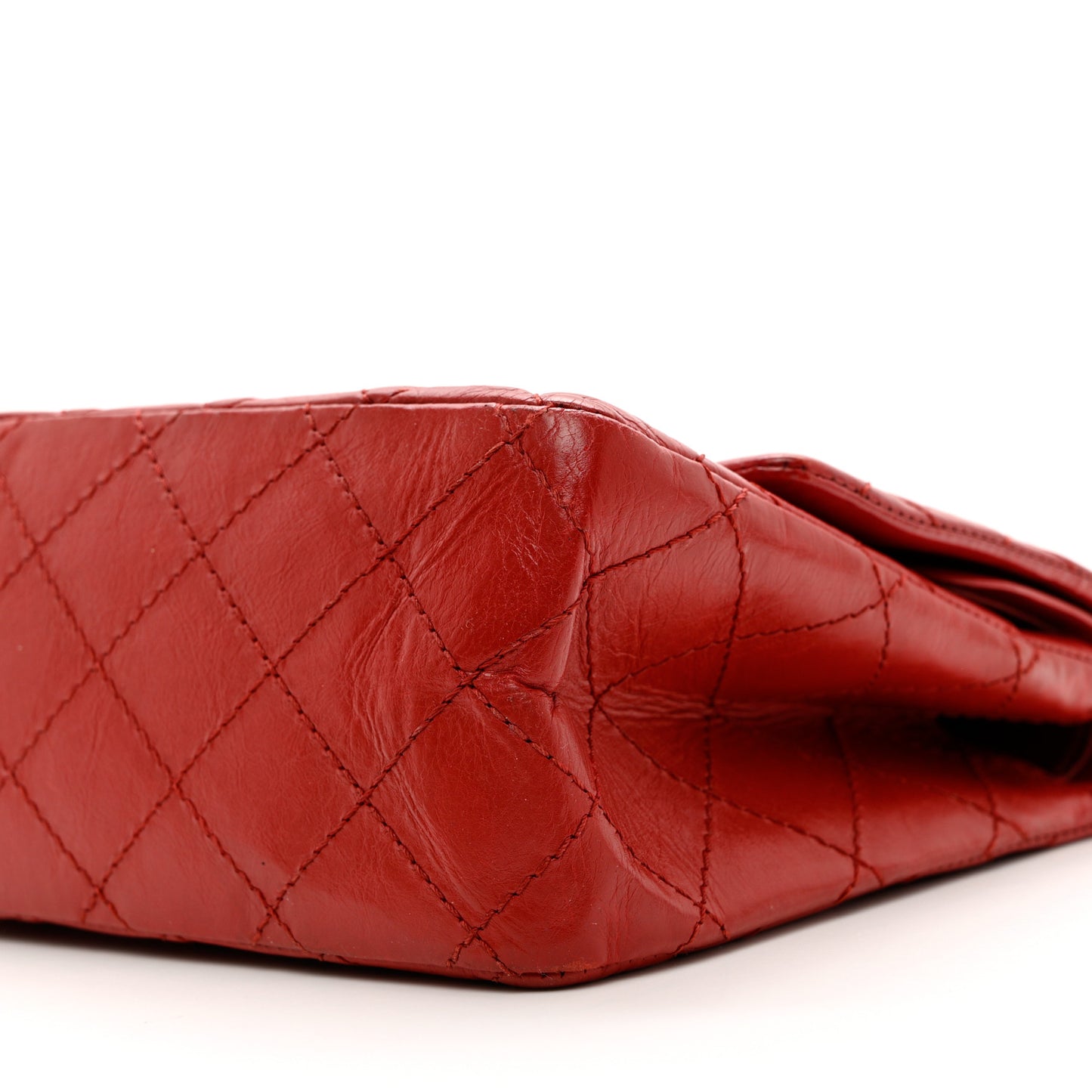 Aged Calfskin Quilted 2.55 Reissue 226 Flap Red
