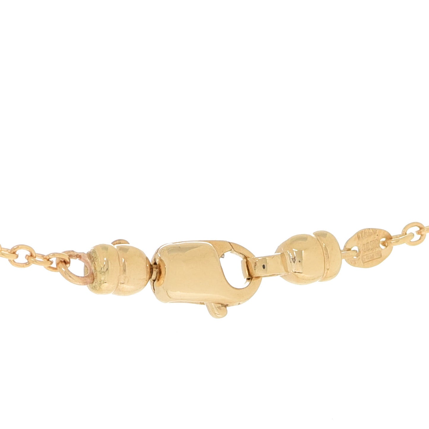 18K Yellow Gold Pearl Teardrop Necklace