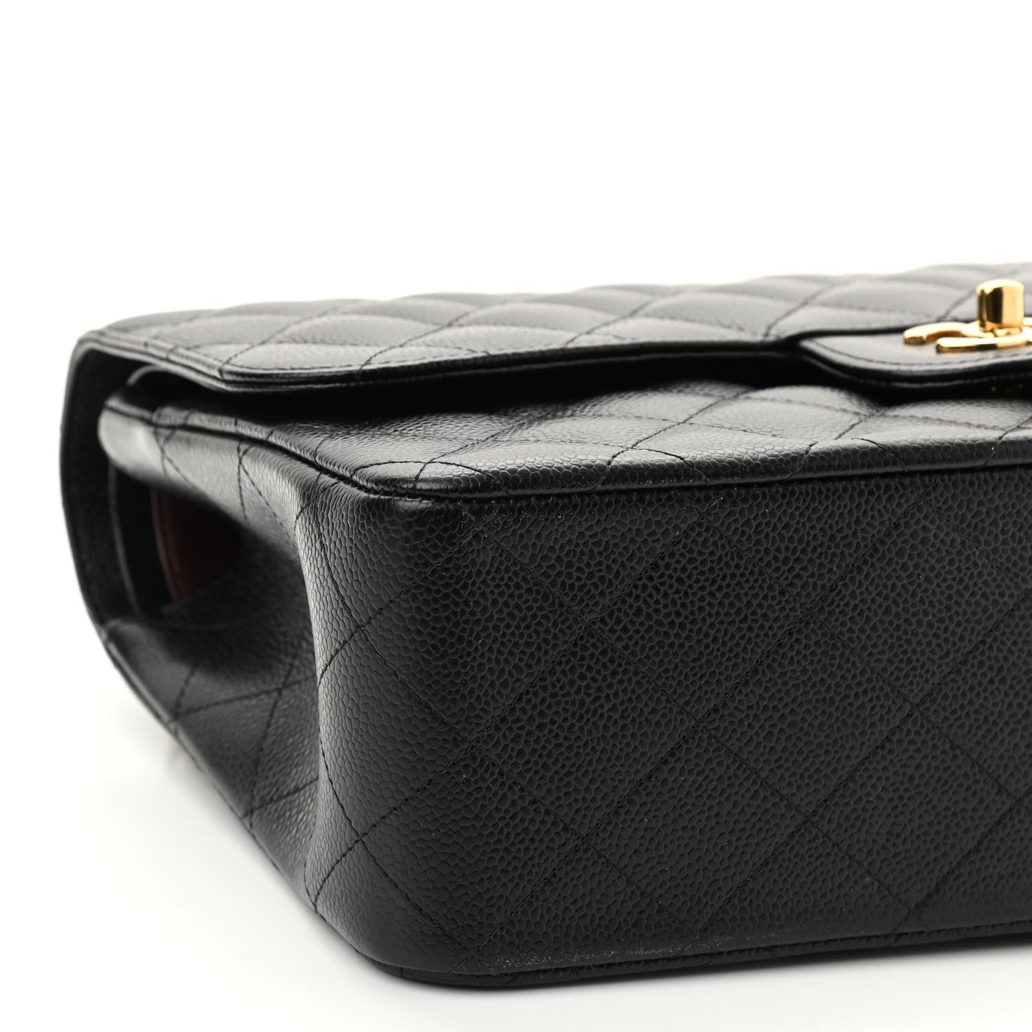 Chanel Caviar Quilted Jumbo Double Flap Black 9 of 10