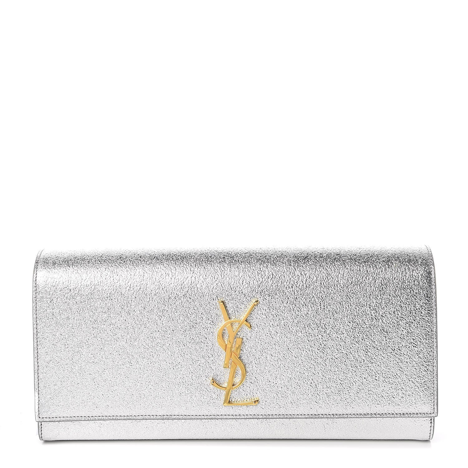 新品　SAINT LAURENT 財布　YSL シルバー SAINT LAURENT サンローラン YSL カサンドラ マルチ フォールド