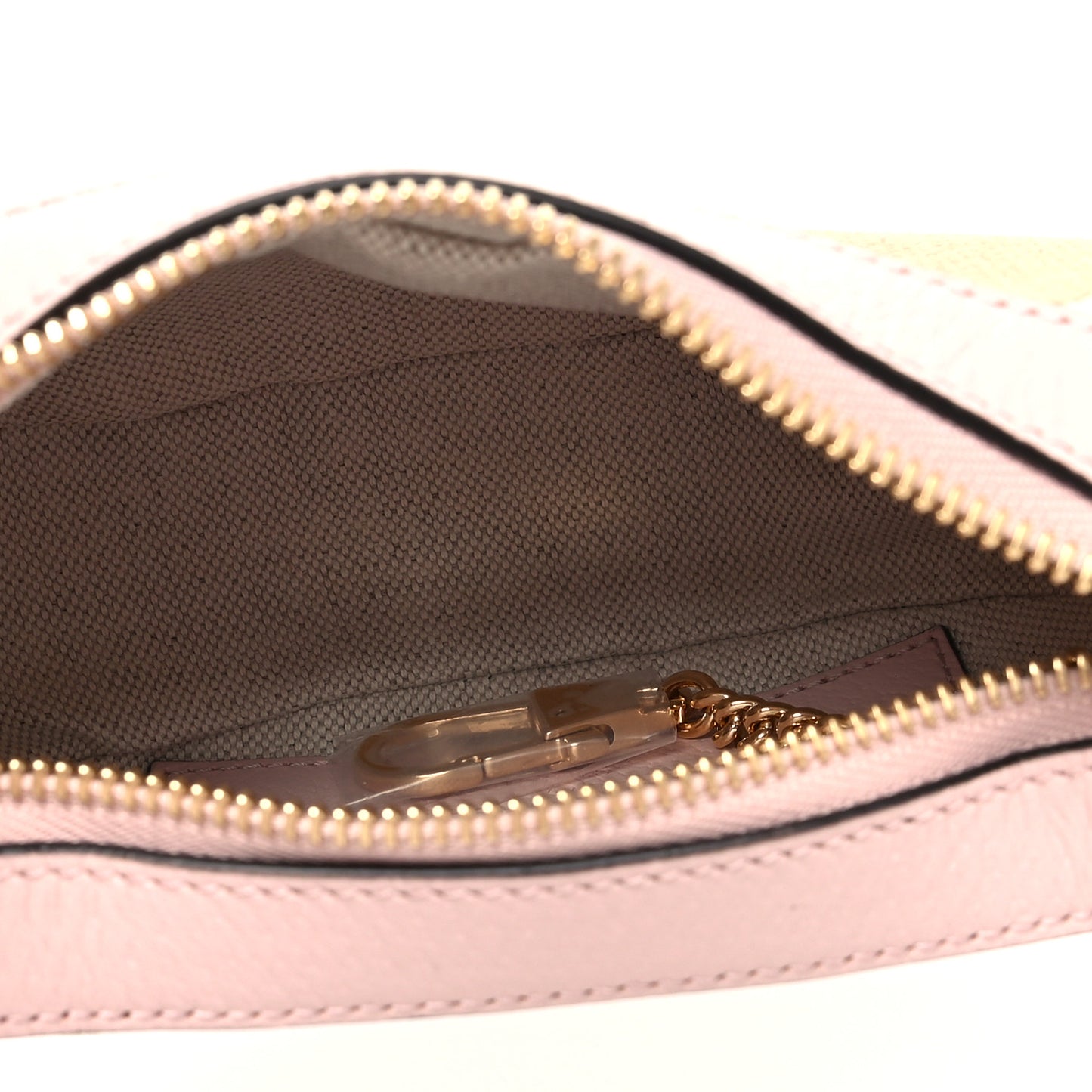 Monogram Jumbo GG Textured Dollar Calfskin Mini Ophidia Half Moon Hobo Beige Perfect Pink