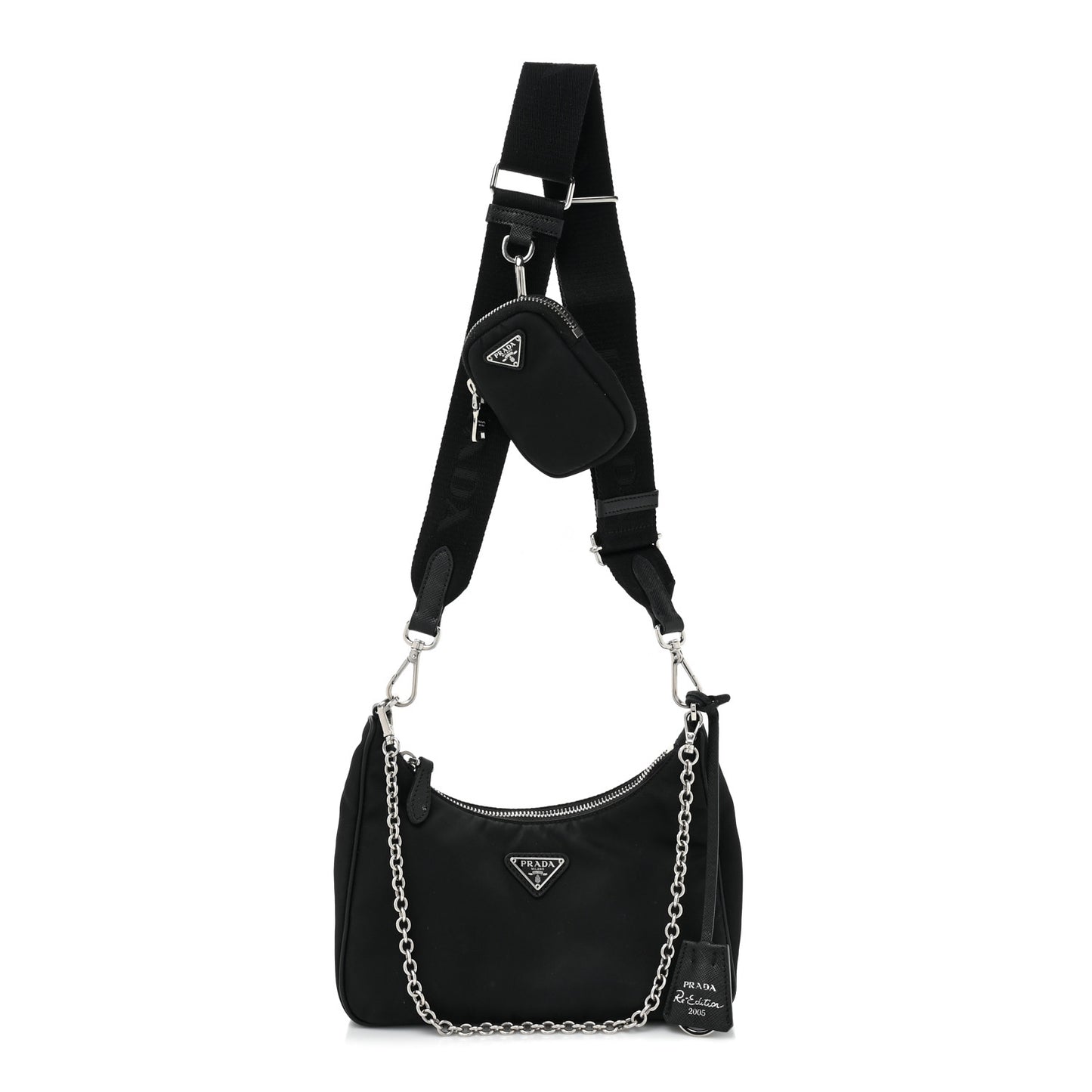 Nylon Re-Edition 2005 Shoulder Bag Black