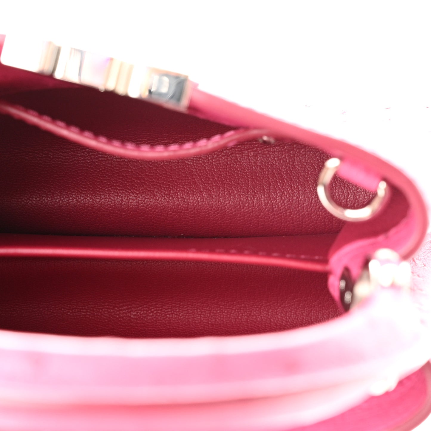 Ostrich Capucines Mini Fuchsia