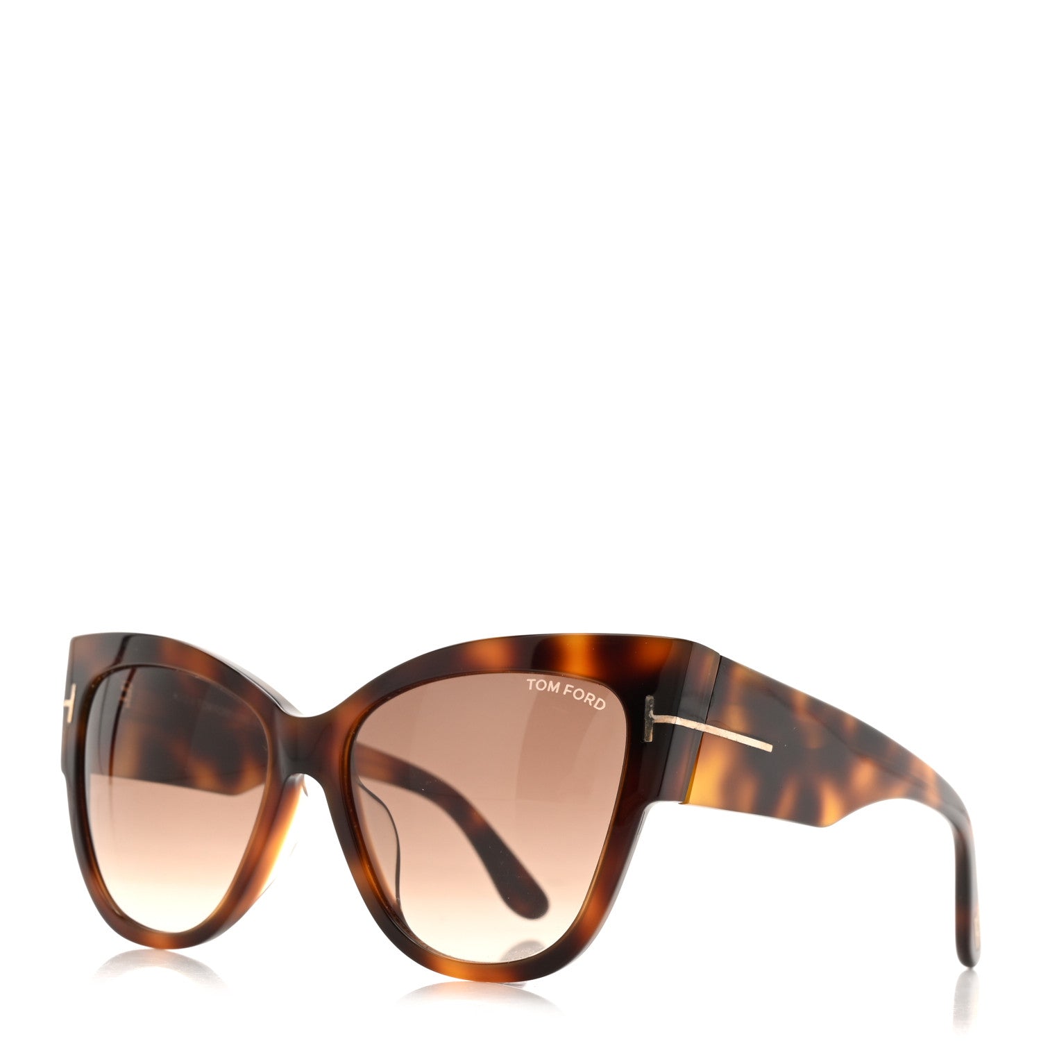 Tom Ford Acetate Anoushka Cat Eye Sunglasses TF371 Tortoise  display picture 2