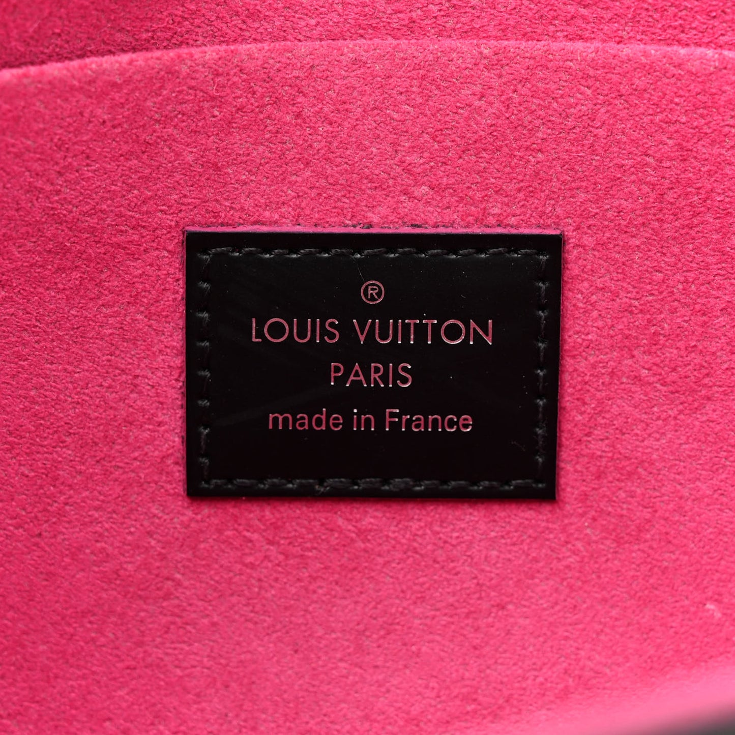 Epi Pochette Felicie Black Hot Pink