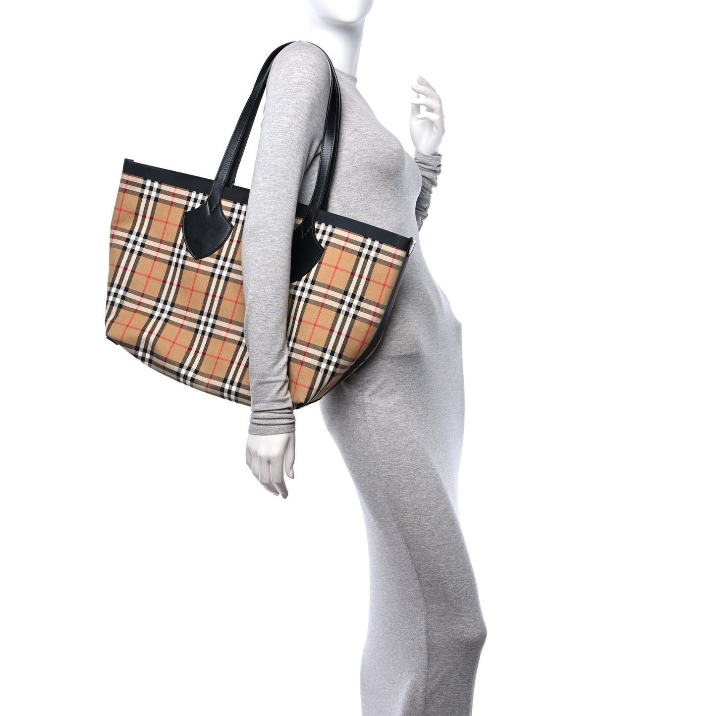 Vintage Check Medium The Giant Reversible Tote Antique Yellow Bright Red