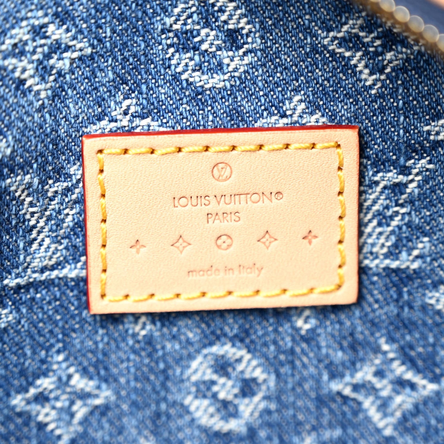 Monogram Denim High Rise Bumbag Blue