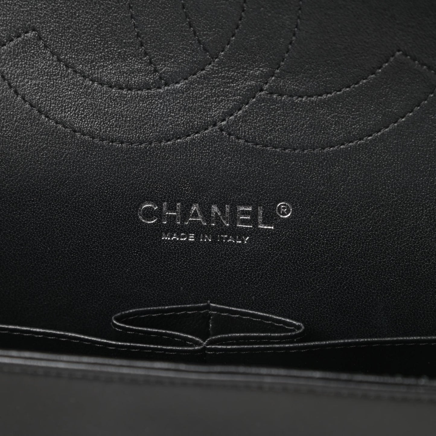 Lambskin Chevron Quilted Jumbo Double Flap So Black