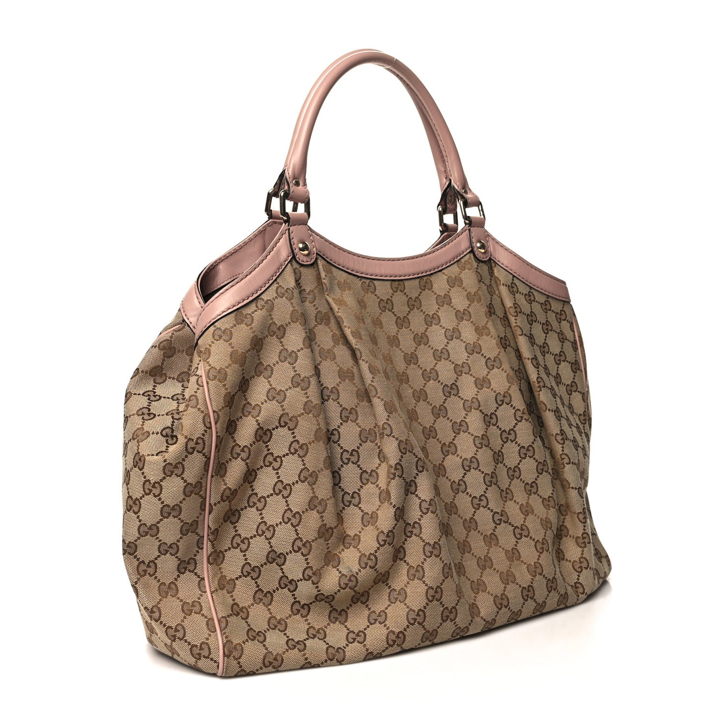 Monogram Large Sukey Tote Beige Pink