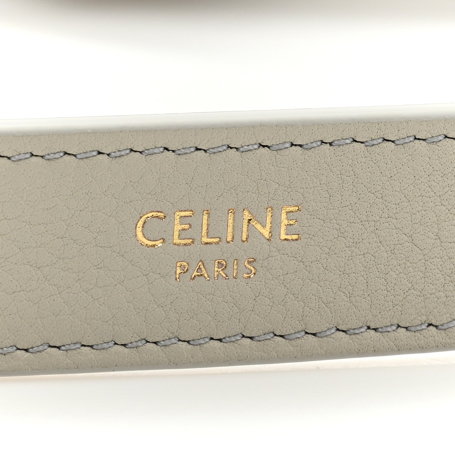 Celine Supple Calfskin Cuir Triomphe Heloise Shoulder Bag Light Stone 6 of 10