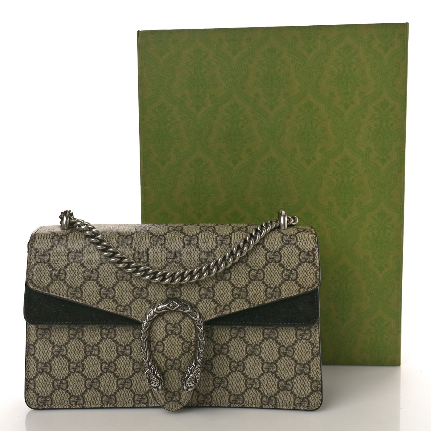 GG Supreme Monogram Small Dionysus Shoulder Bag Black