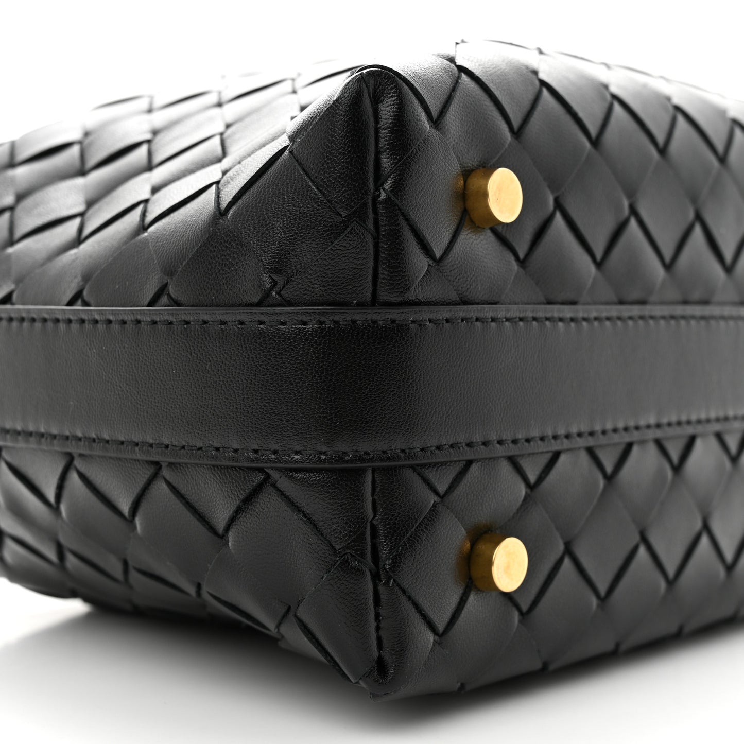 Calfskin Nappa Intrecciato Mini Wallace Black