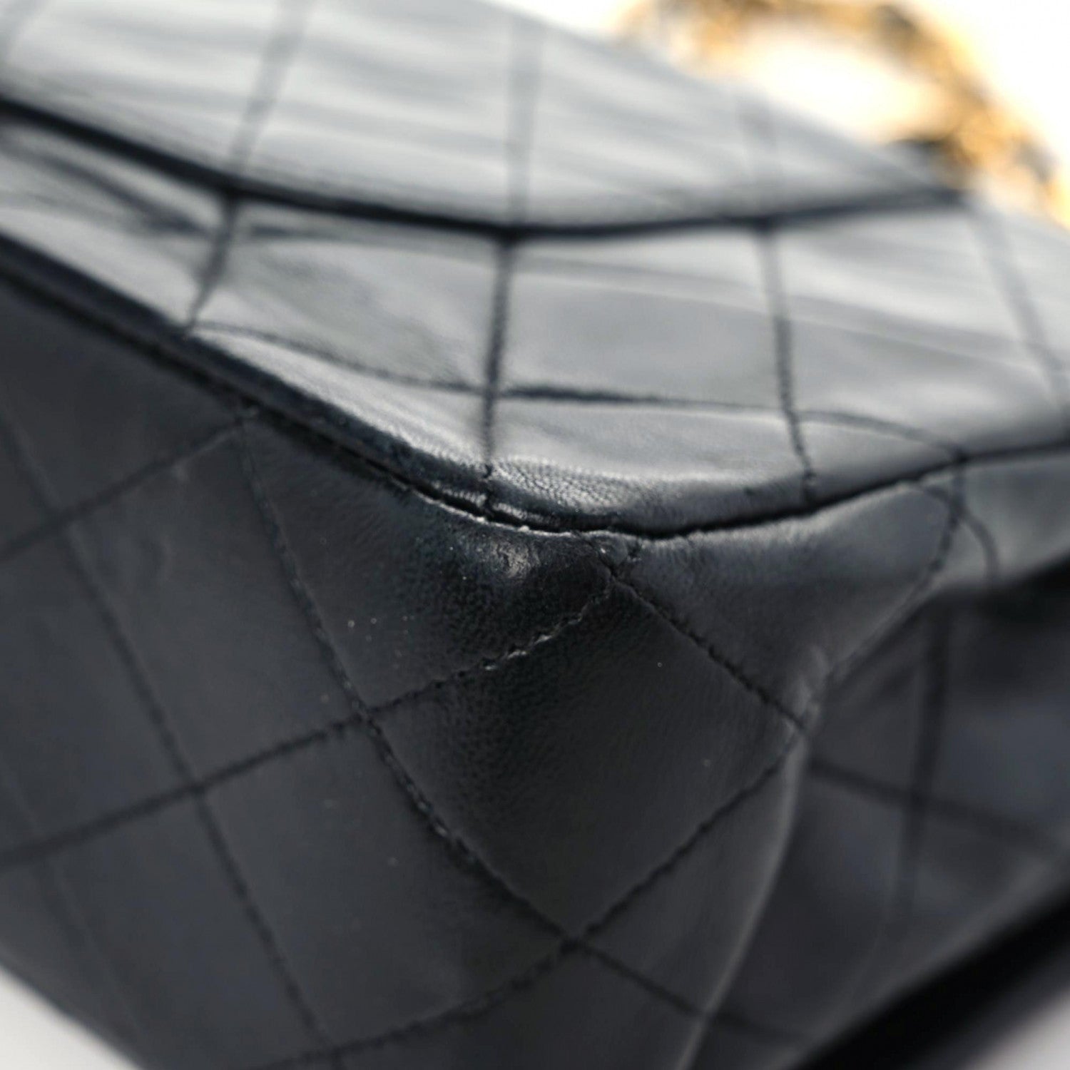 Chanel Lambskin Quilted Medium Double Flap Black 16 of 20
