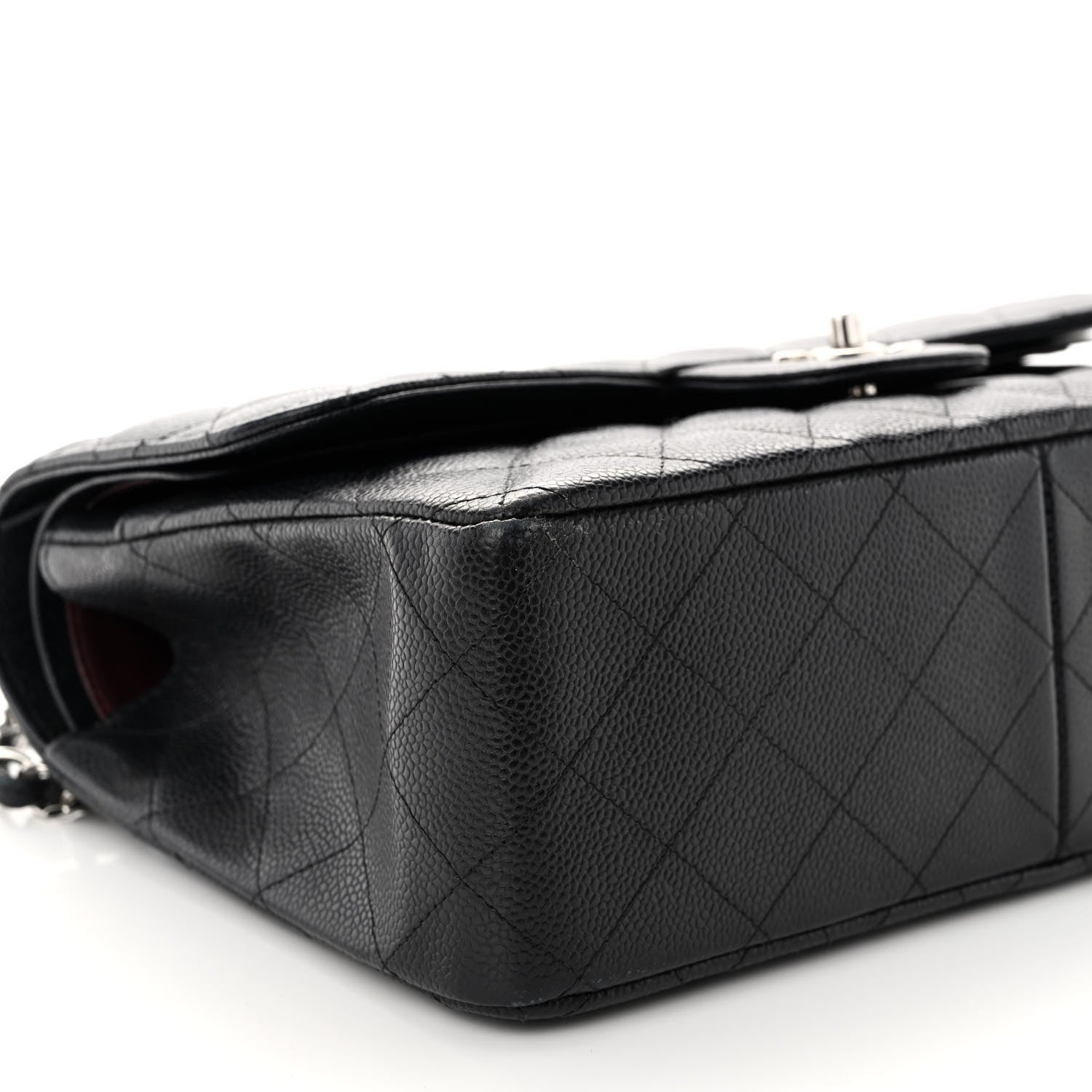 Chanel Caviar Quilted Jumbo Double Flap Black 9 of 11