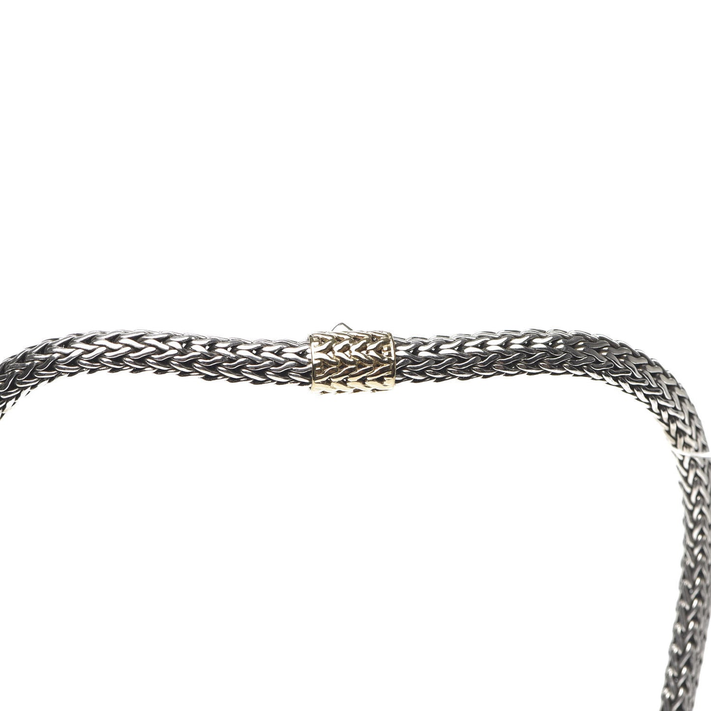 Sterling Silver 18K Yellow Gold 6.5mm Classic Chain Necklace