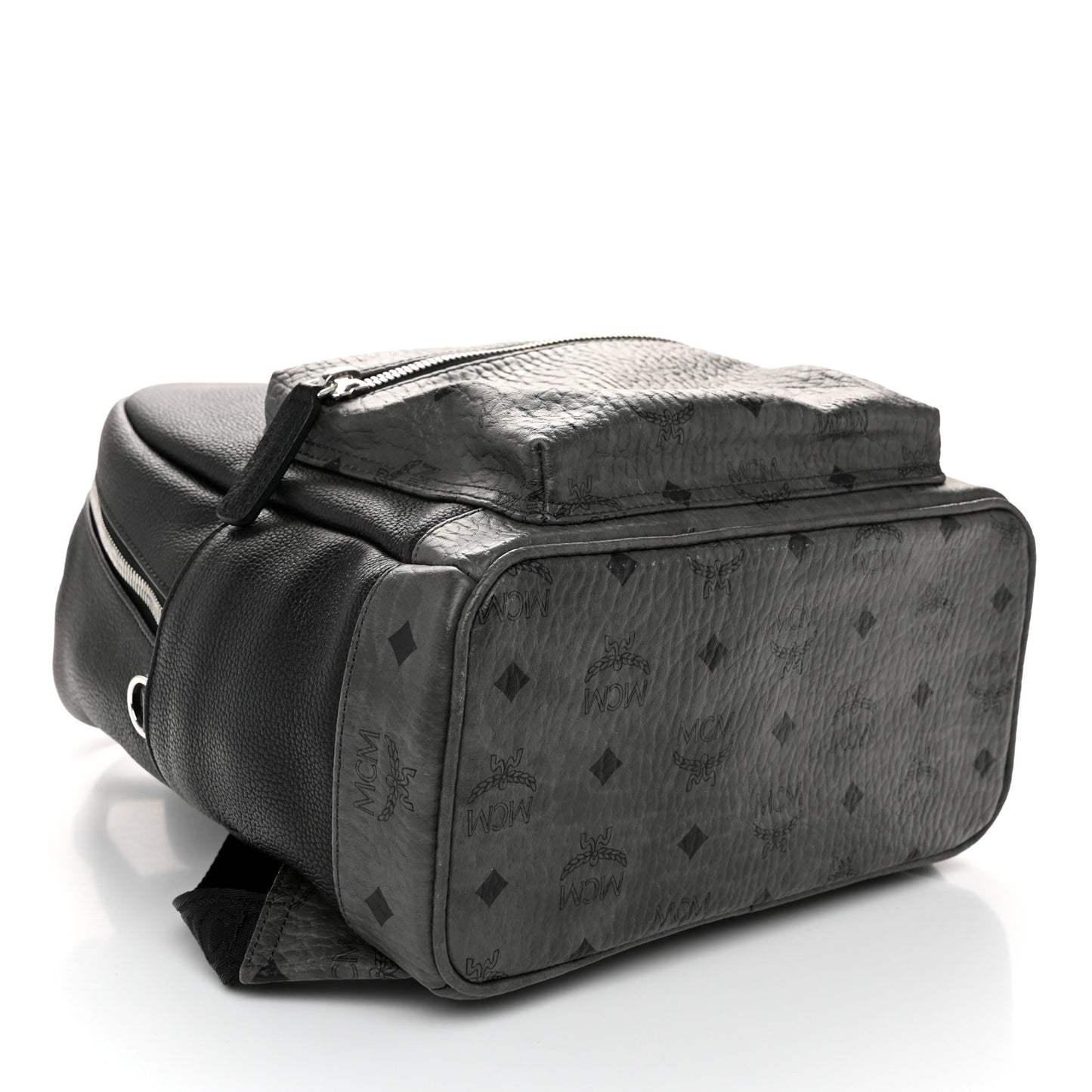 Visetos Calfskin Medium Geonautic Backpack Black Phantom Grey