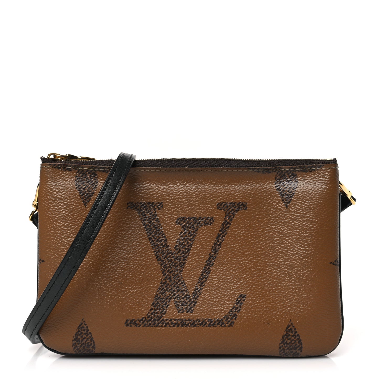 Reverse Monogram Giant Double Zip Pochette