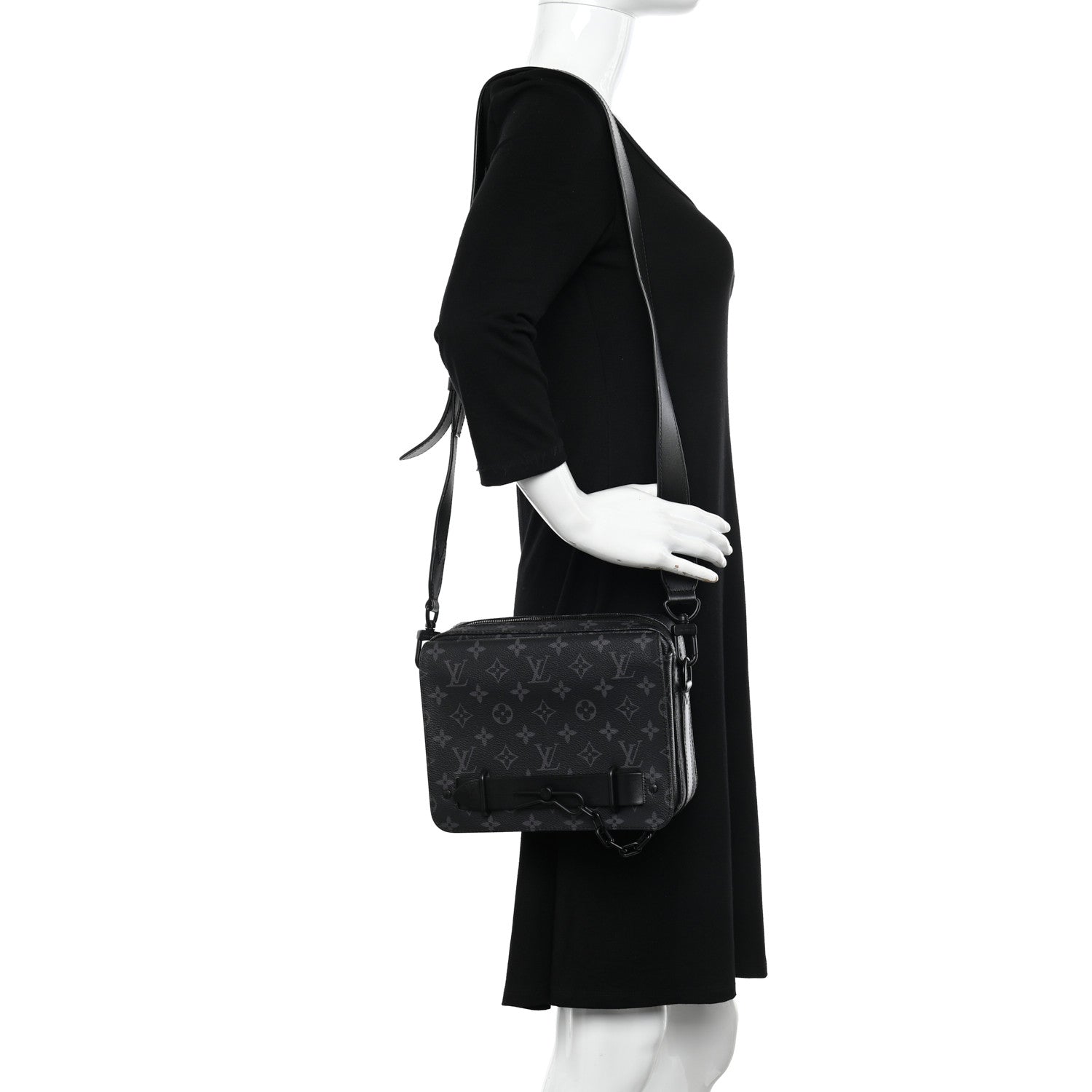 Louis Vuitton Monogram Eclipse Steamer Messenger 2 of 10