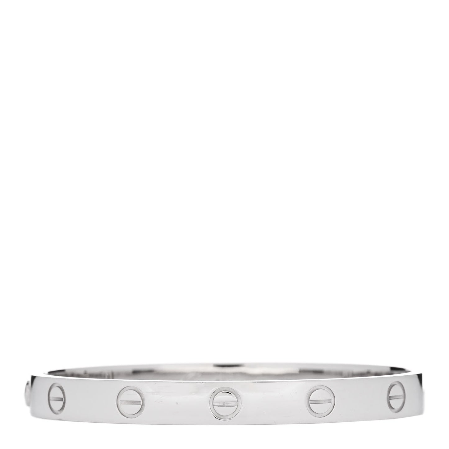 18K White Gold LOVE Bracelet 16