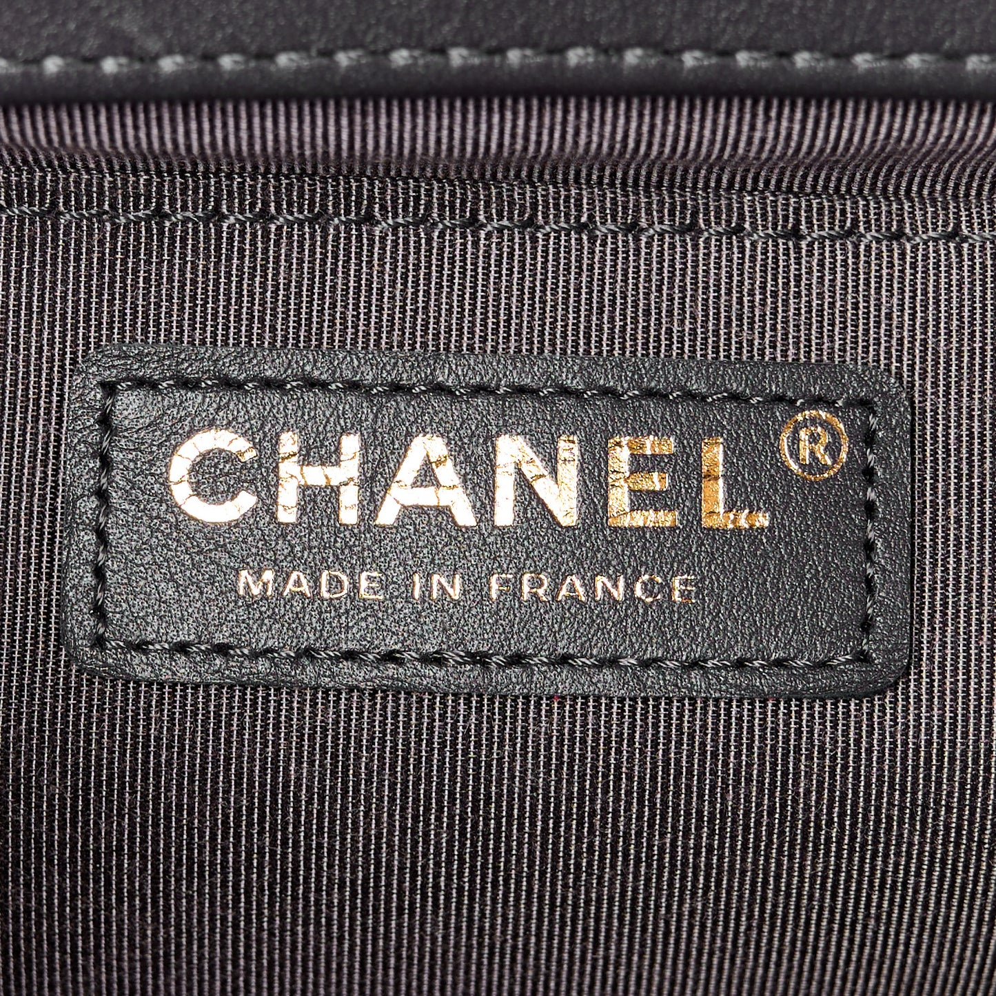 Calfskin Quilted Medium Boy Flap Dark Grey