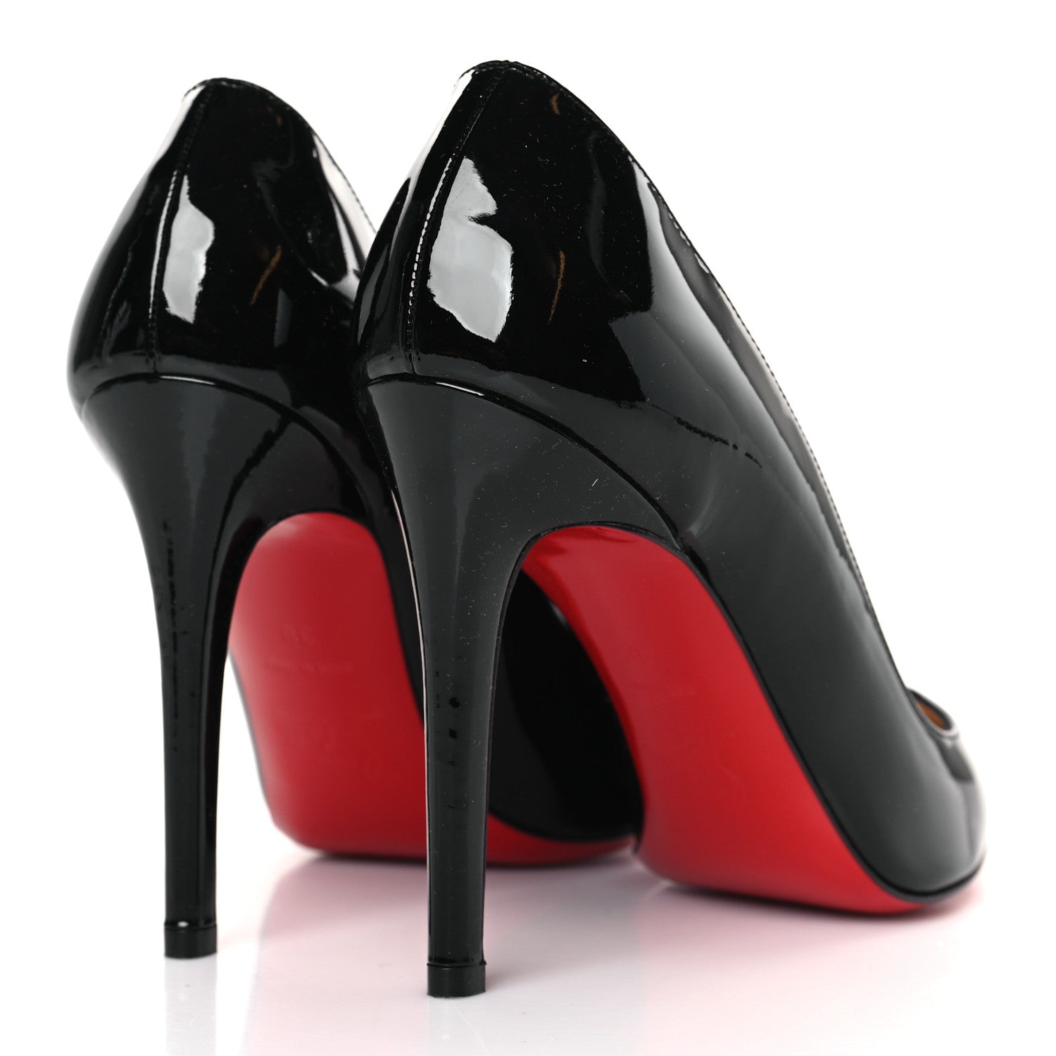 Christian Louboutin Patent Pigalle 100 Pumps 38 Black 4 of 8