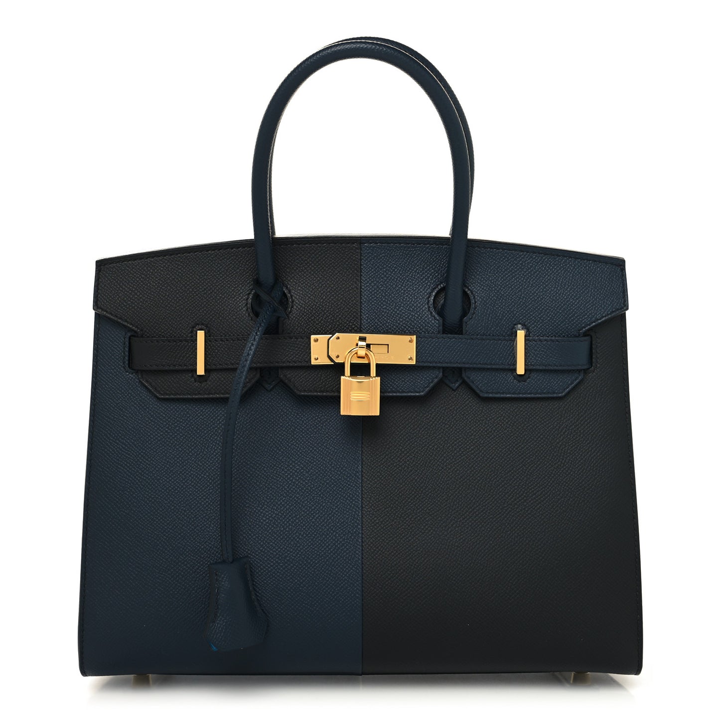 Epsom Casaque Birkin Sellier 30 Bleu Indigo Black Bleu Frida