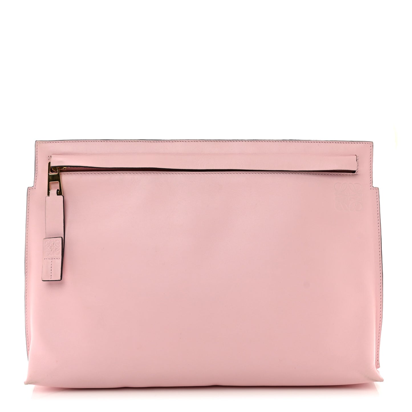 Calfskin T Pouch Soft Pink