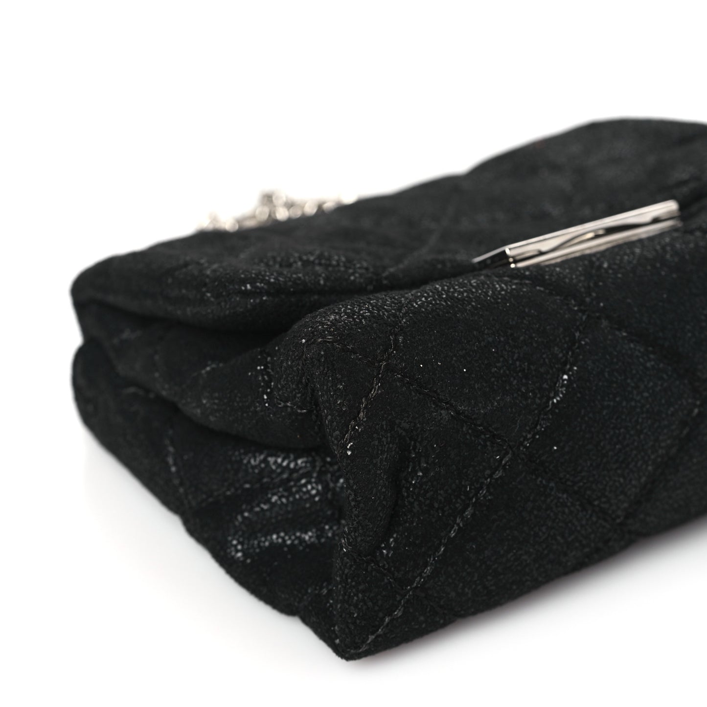 Shaggy Deer Quilted Mini Beckett Chain Shoulder Bag Black
