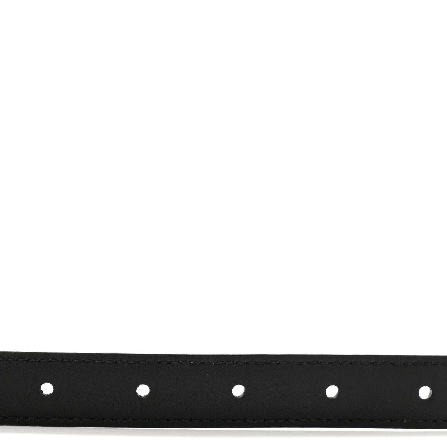 Azalea Calfskin Enamel Monochrome Double G 20mm Belt 75 30 Black