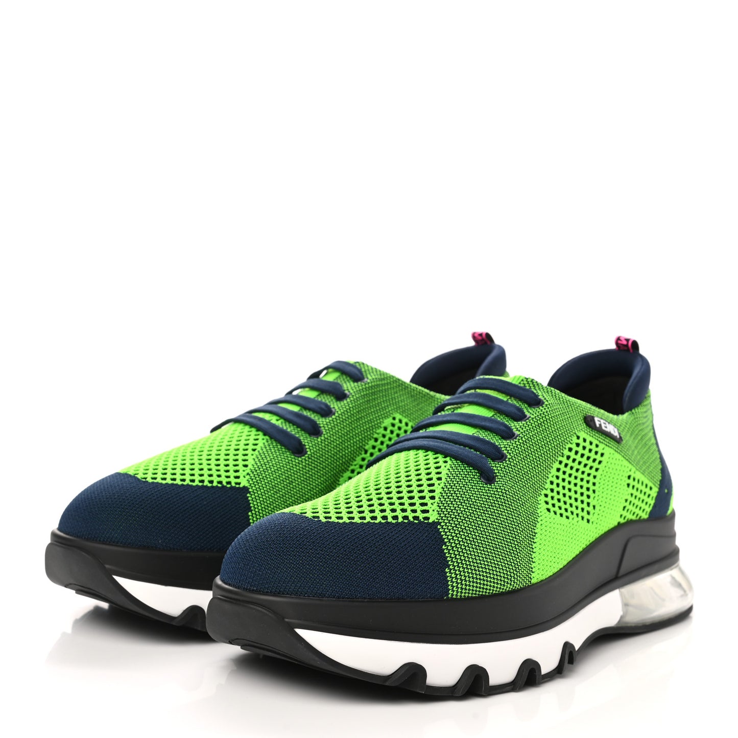 Jersey Vitello Mens Low Top Sneakers 10 Bora Verde Fluo New Indigo
