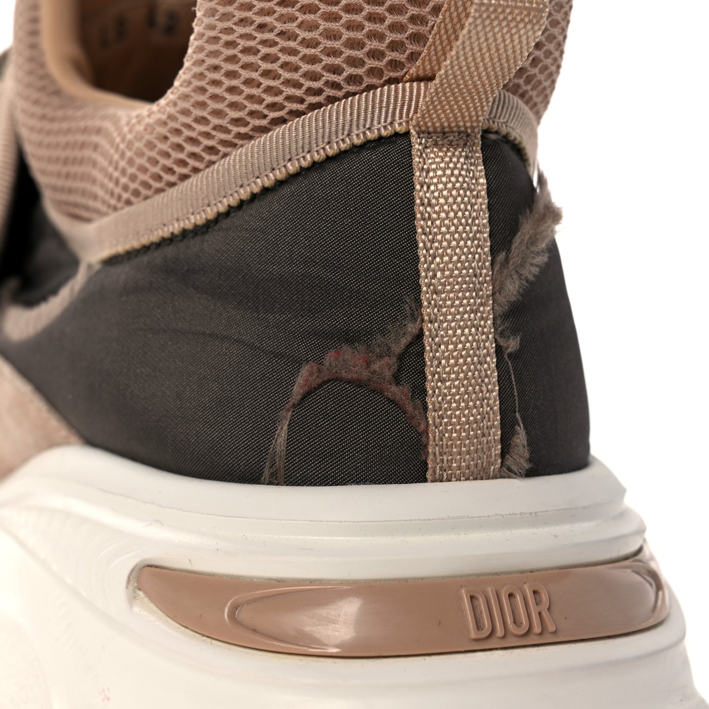 Technical Fabric Nylon Camouflage Womens D-Wander Sneakers 42 Nude