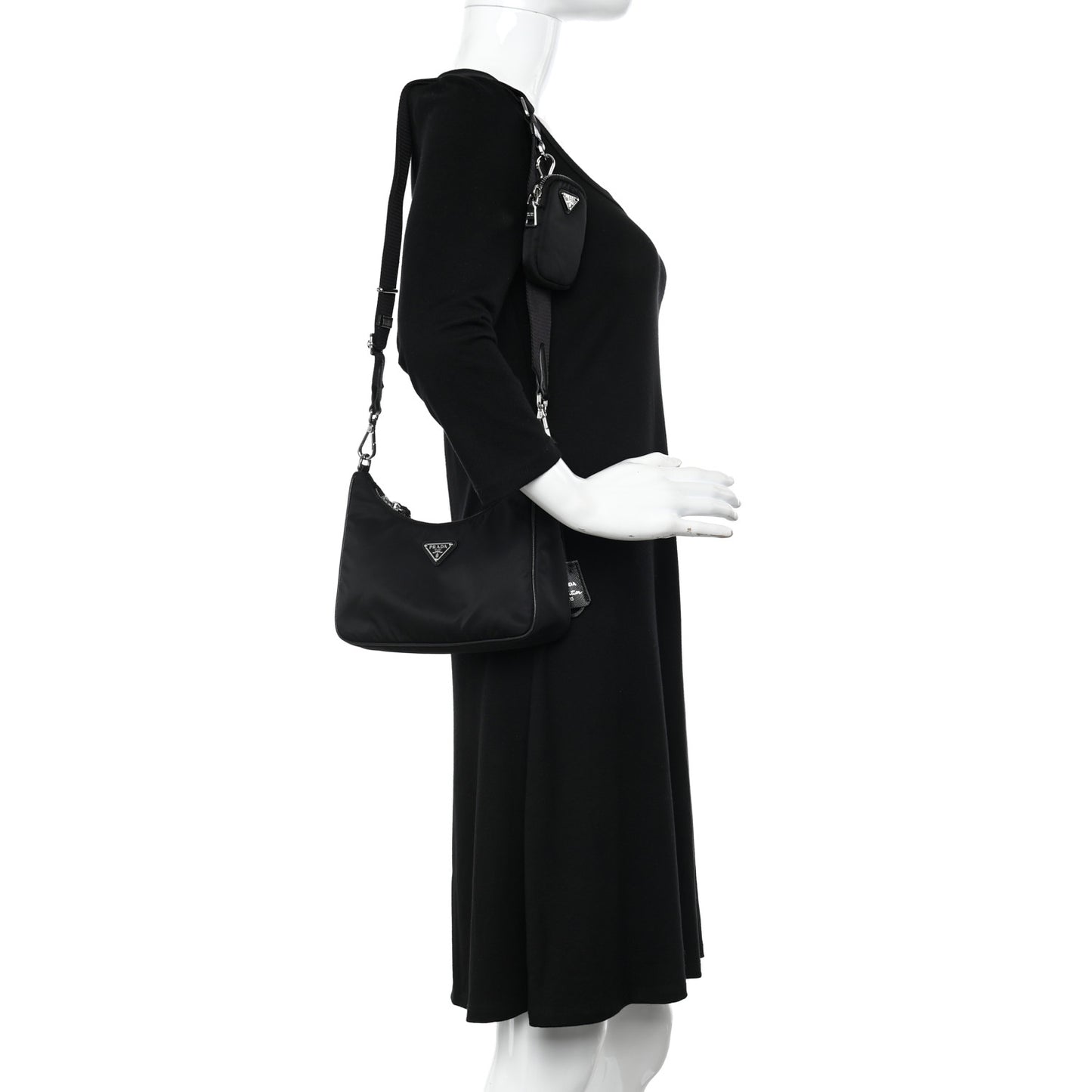 Nylon Re-Edition 2005 Shoulder Bag Black