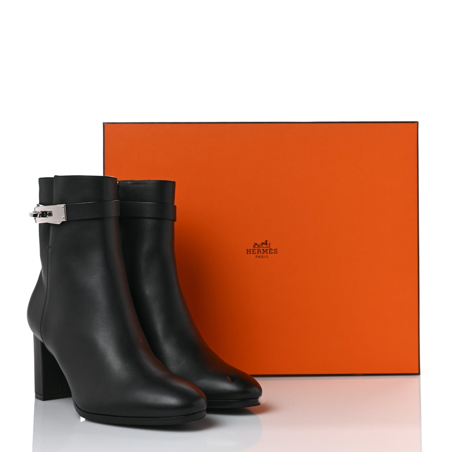 Calfskin Saint Germain Ankle Boots 37.5 Black