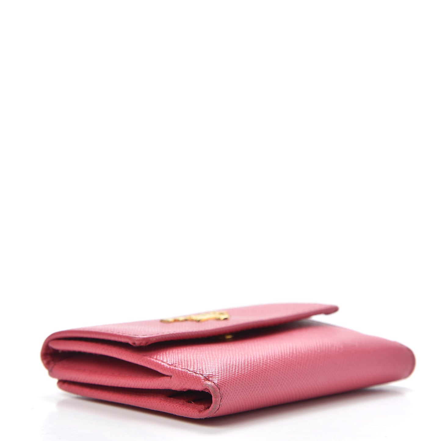 Saffiano Metal Flap Wallet Peonia