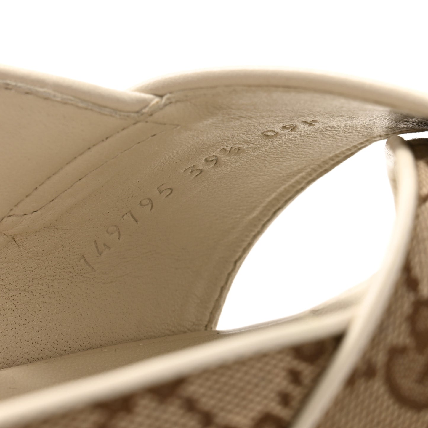 Monogram Granada Kid Trip 40/72mm Lug Sole Sandals 39.5 Beige Ebony Mystic White