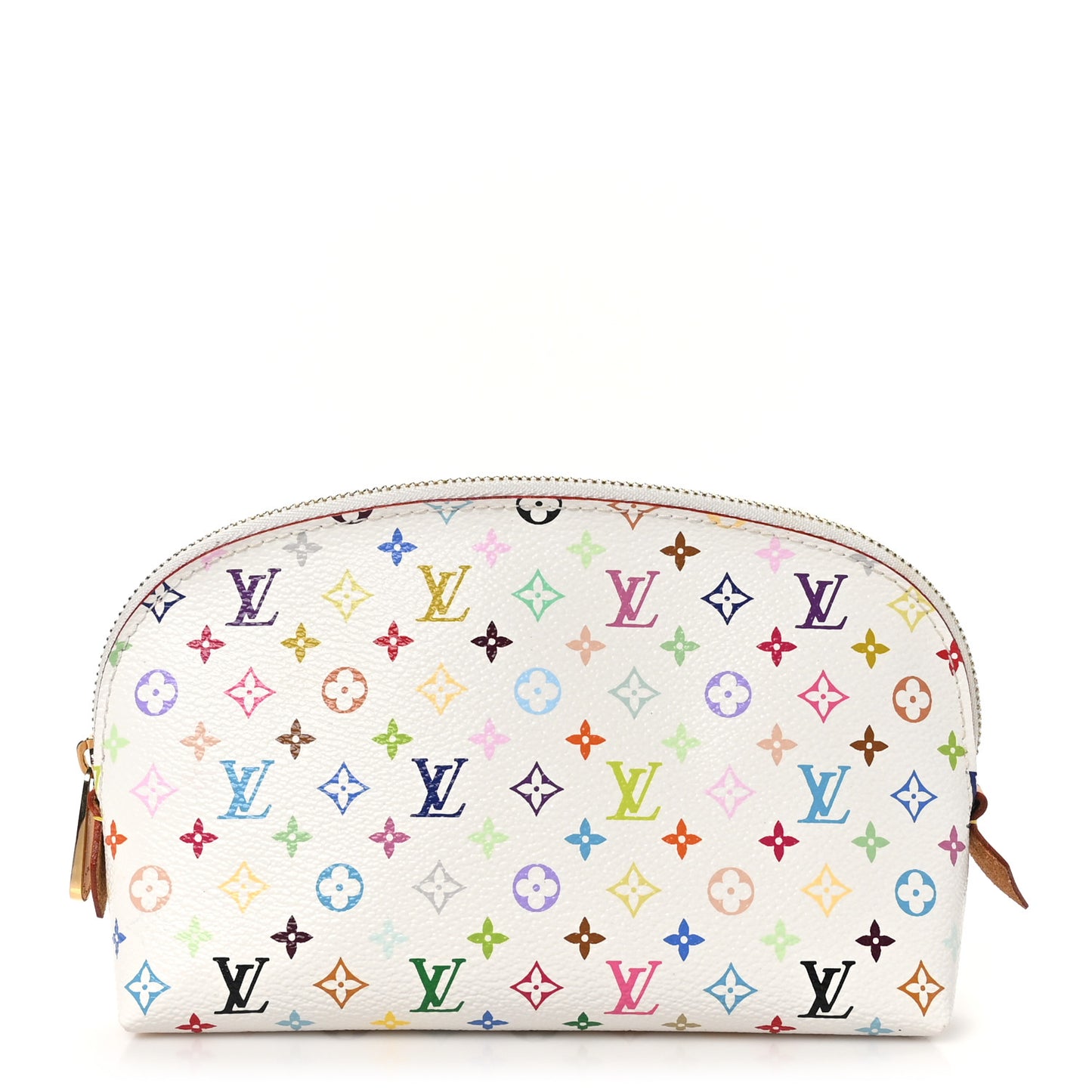 Monogram Multicolor Cosmetic Pouch White Litchi