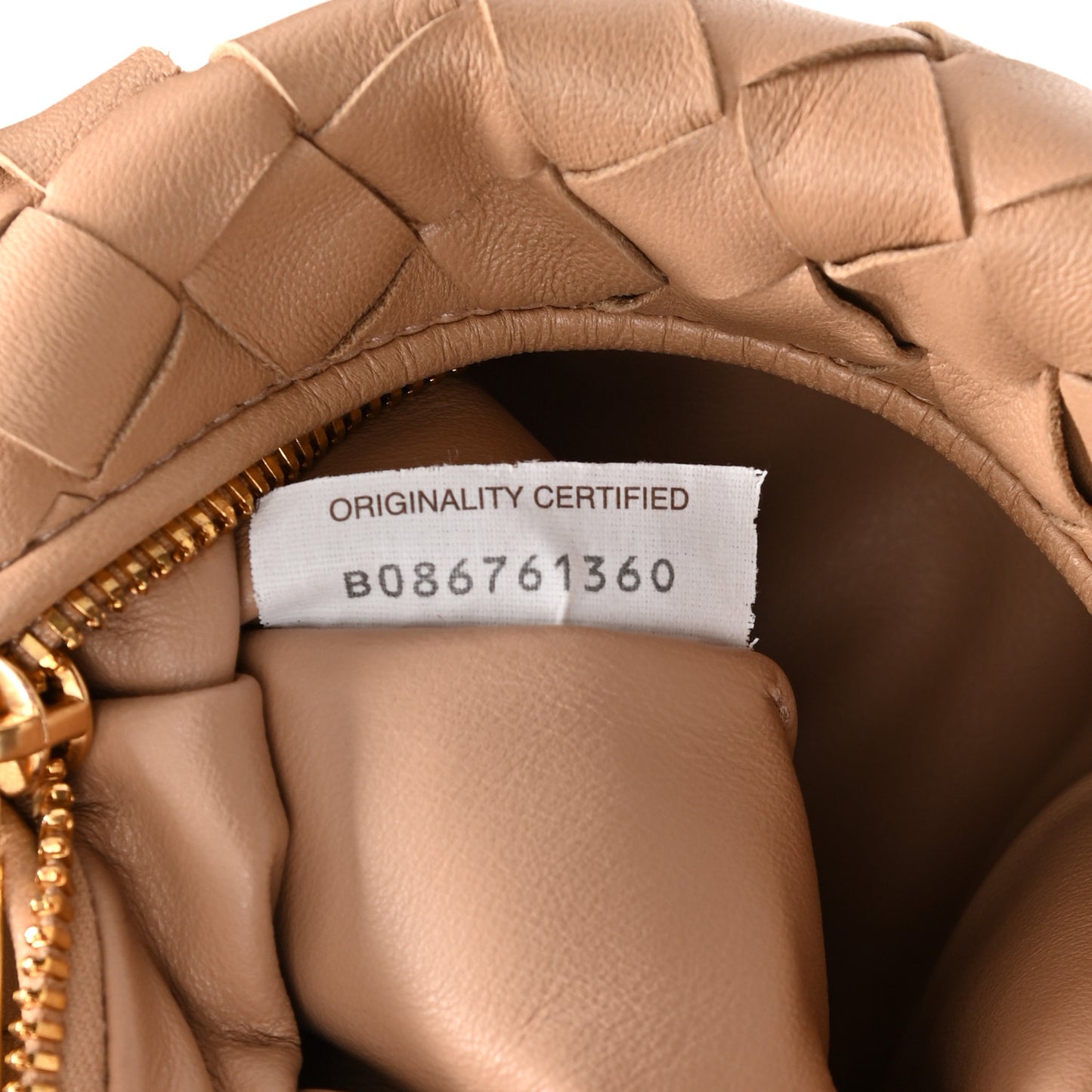 Nappa Intrecciato Mini Jodie Almond
