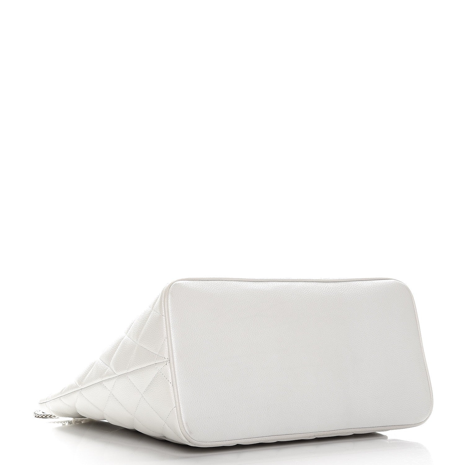 Chanel Caviar Quilted Medallion Tote White 4 of 13