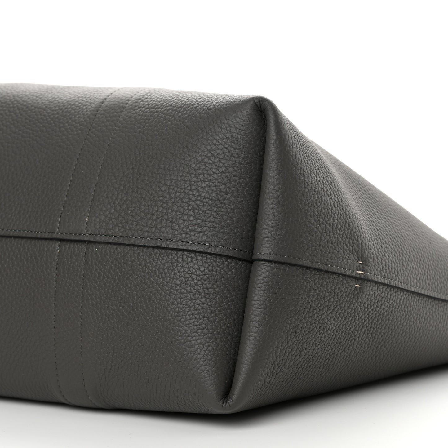Taurillon Gex Calfskin Duo Reversible Tote Greige Zinc