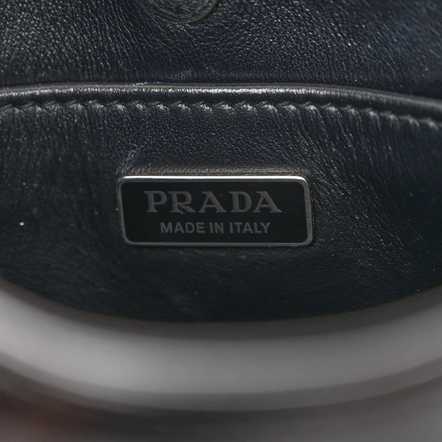 Prada Spazzolato Cleo Shoulder Bag Black 6 of 9