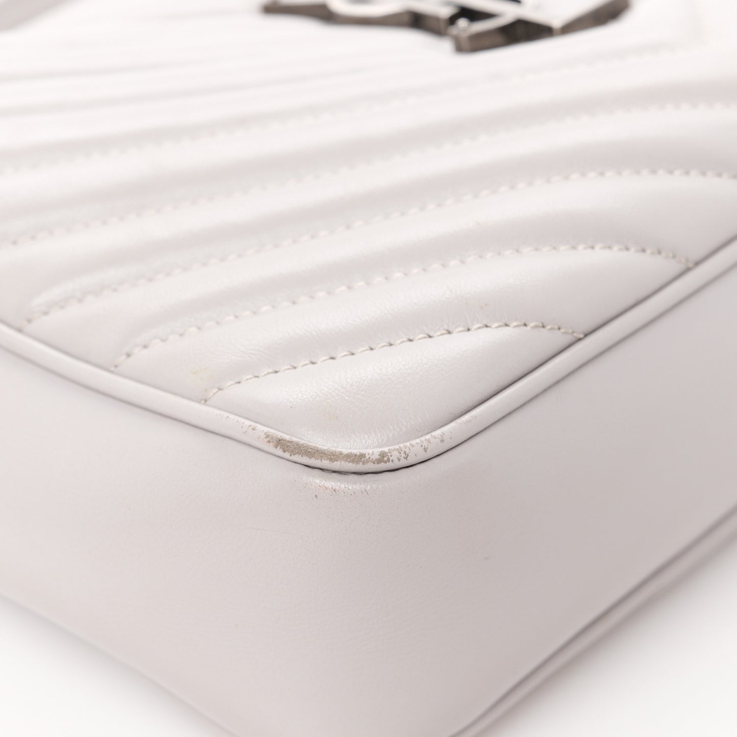 Calfskin Matelasse Monogram Lou Camera Bag Granite